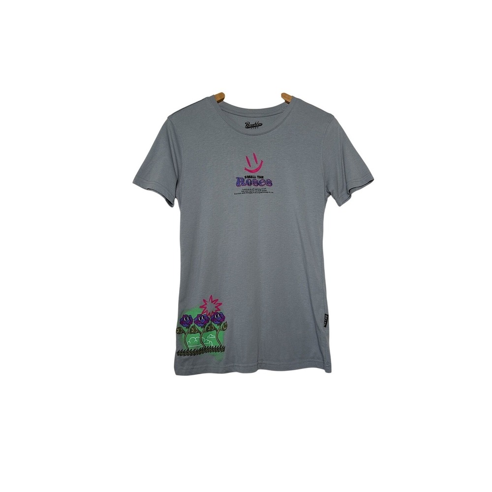 3/$20💥 Brooklyn Cloth Co. MFG Smell The Roses‎ Graphic T-Shirt | Unisex | Small